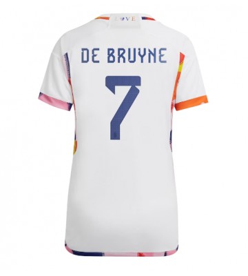 Belgien Kevin De Bruyne #7 Udebanetrøje Dame VM 2022 Kort ærmer